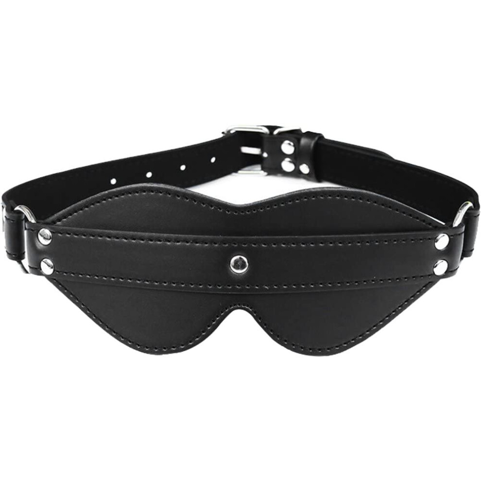 Pu Leather Role Play Blindfold Eye Mask For Adults Sleep Mask Eye Cover Couples Party Club Games Shading