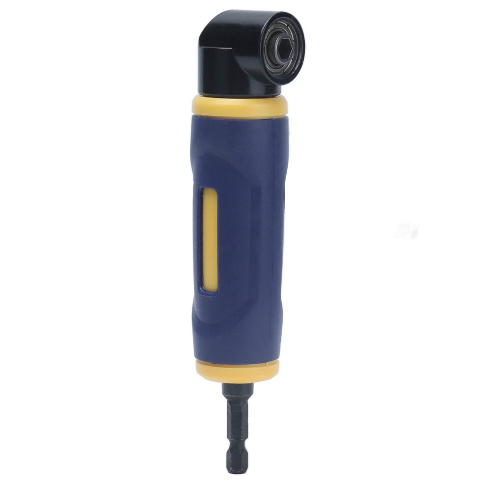 90-Degree Right Angle Drill Adapter Chrome Vanadium Steel Drill Attachment Yellow Blue Extension Driver For Tight Spaces 9105992803651