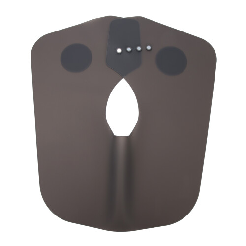 (Black) Silicone Waterproof Barber Dyeing Cape 2