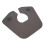 (Black) Silicone Waterproof Barber Dyeing Cape 2