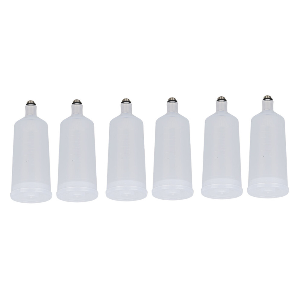 6x 40ml PP Airbrush Empty Jars for Skin Care Facial Sprayer
