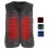 (L) 3-Gear USB Heating Vest Jacket Black L 4