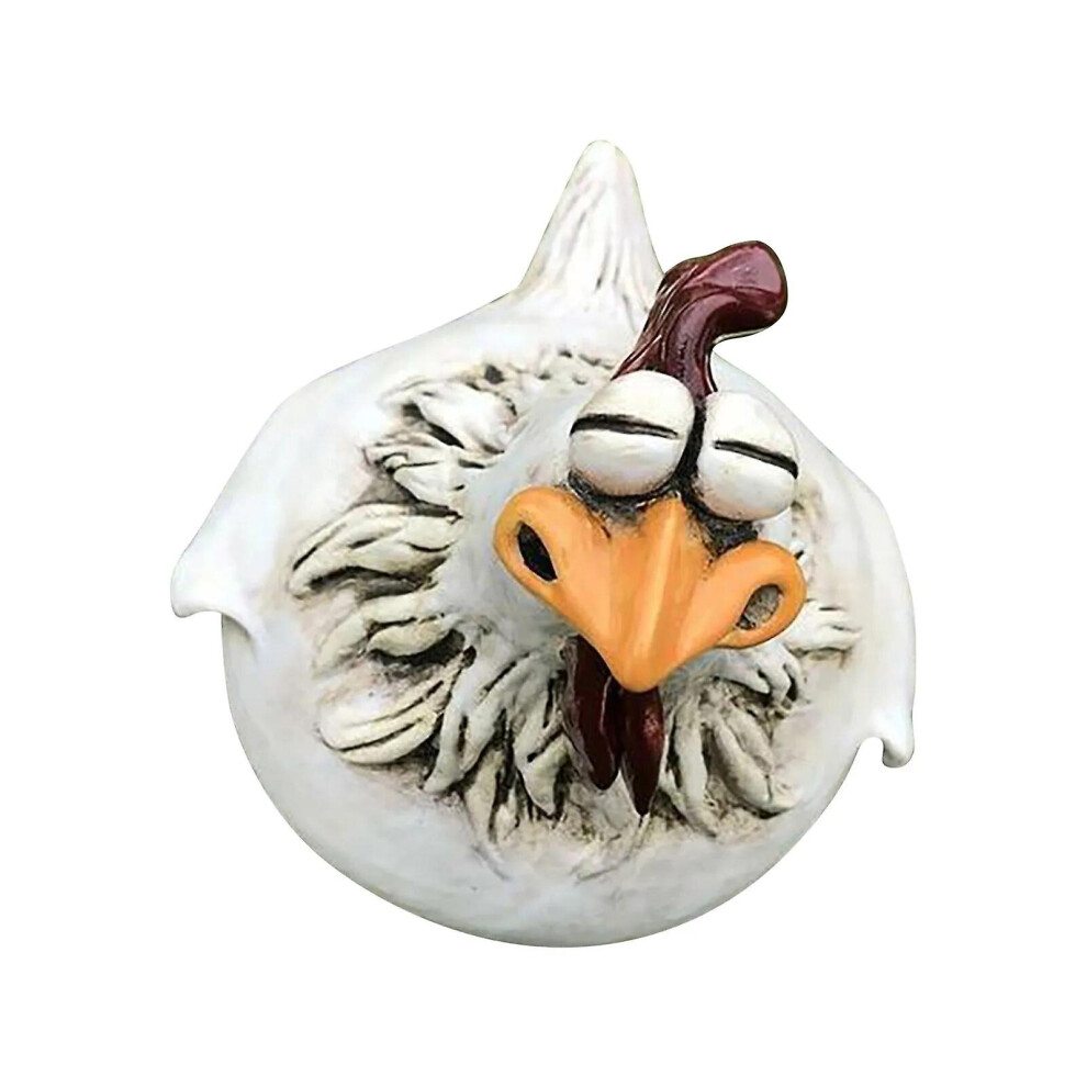 Kikidex (As Show, One Size) Chicken Statues, Farm Artistic Decoration, Chicken Backyard Ornament, Art Sculptures, Garden Decoration