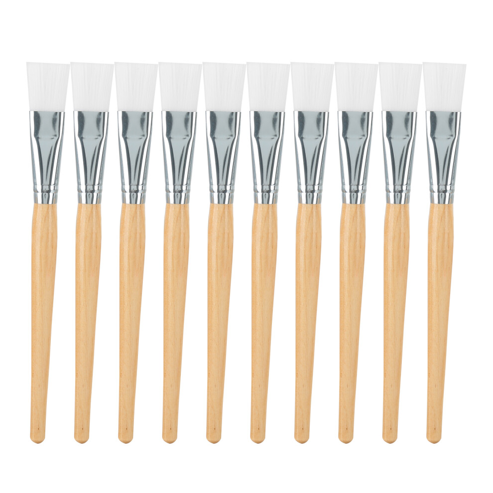 Facial Mask Brushes Soft Hair Mud Applicator Wooden Handle