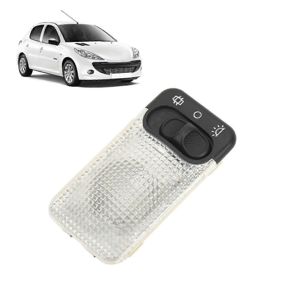 Kikidex (As Show, One Size) Car Interior Roof Reading 6362P3 Super Bright Replacement For Peugeot 206 207 107 108 306 406 806 Light
