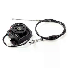 (As show, One size) Electric Motorcycle Scooter Accelerator Unit With Cable Line One Set For Universal Throttle Grips