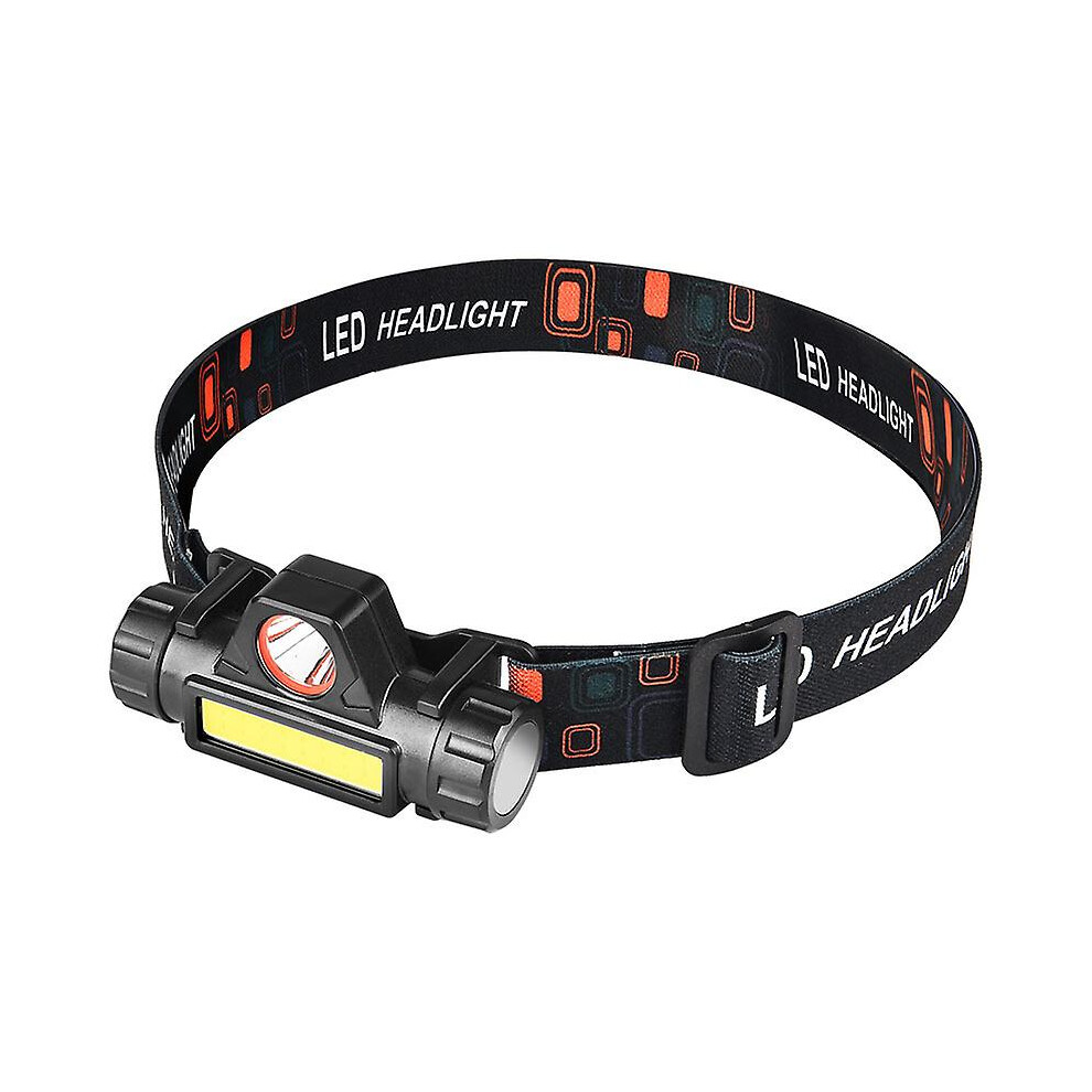 Kikidex (As Show, One Size) Usb Rechargeable Headlight Cob Xpe Induction Waterproof Ipx4led Headlight Adjustable Brightness