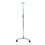 Stainless Steel IV Pole Adjustable Drip Stand with 4 Hooks Wheels 2