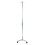Stainless Steel IV Pole Adjustable Drip Stand with 4 Hooks Wheels 4