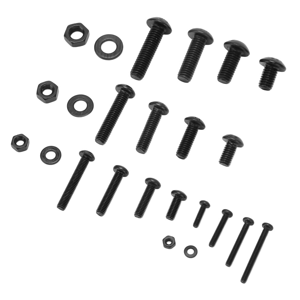 Durable 1220 Pcs Screw Nut Washer Kit Carbon Steel M2-M5 Assorted Sizes-image-OPC-PMHDY5Z-NEW