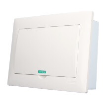 12-Way Power Distribution Box with DIN Rail, PC & Steel, 271x214x84mm