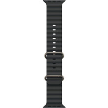(Black) Ocean Silicone Band Strap For Apple Watch Ultra 1&2 49mm