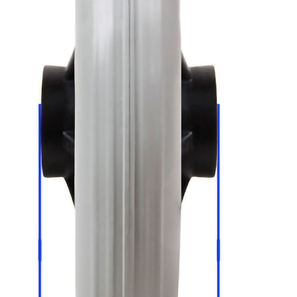6 Inch PVC Wheelchair Front Wheel Casters - Durable, Lightweight, 15cm Diameter