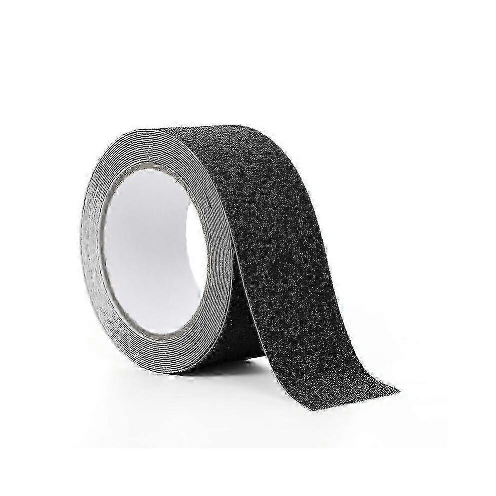 Kikidex (As Show, ) Floor Anti-Slip Tape, 5Cm X 5M Quartz Sand Anti-Slip Tape (Green)_A Black