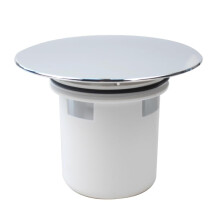 Shower Drain Cover,Chromed Plastic Shower Trap Stopper,Replacement for Old Shower Plug,Shower Plughole Cover,QS622 (cover with basket)