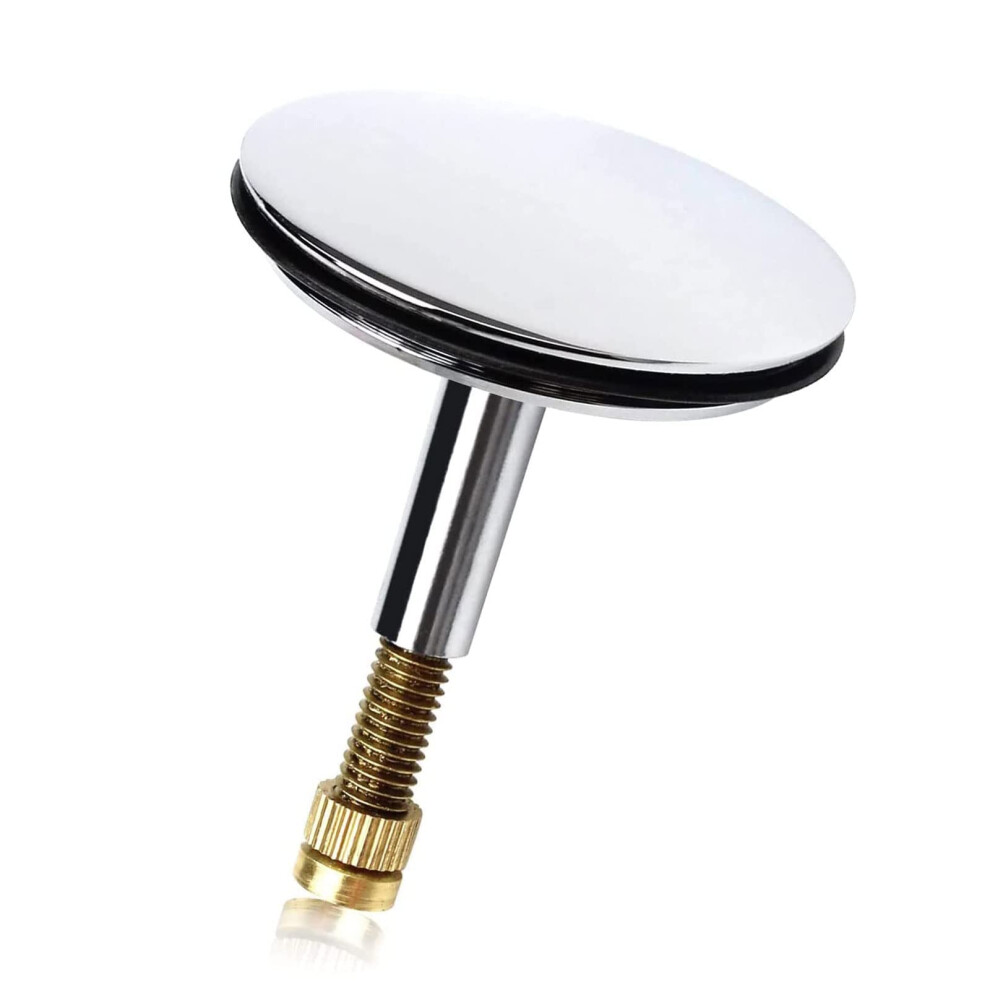 Hinata Bathtub Chock Plug Adjustable Pop Up Basin Sink Replacement Drain Plug Stopper Bathtub 1.73Inch (44Mm) 674276188849