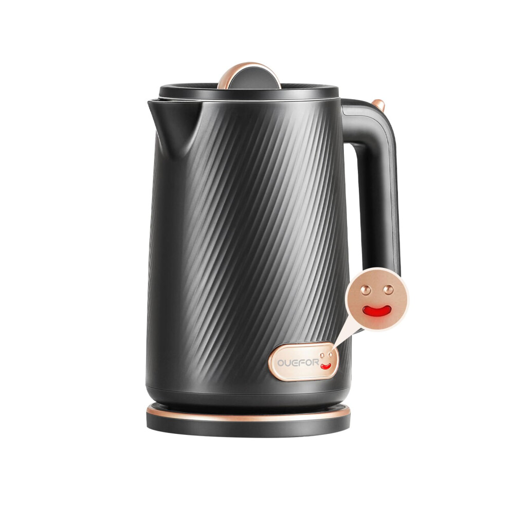 OUEFOR 1800W Electric Kettles - Fast Boiling Hot Water Kettle Electric 1.8L BPA-Free Water Boiler Electric Tea Kettle Teapot, Auto Shut Off, Stainless-image-OPC-PMHF2GQ-NEW