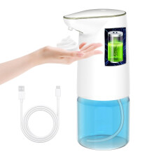 HIYAA Automatic 500Ml Rechargeable Touchless Foaming, Electric Soap Dispenser with Infrared Motion Sensor for Home, Kitchen,Bathroom, School, Hotel,
