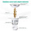 Diboniur Upgraded Sink Plug, Improved Bathroom Sink Plug Replacement, Universal Sink Stopper, Pull Type Sink Plug Strainer Stainless Pop up Bidet Plug 5