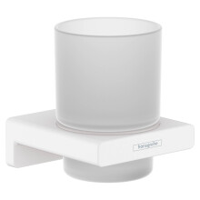 hansgrohe AddStoris Toothbrush tumbler, matt white, 41749700