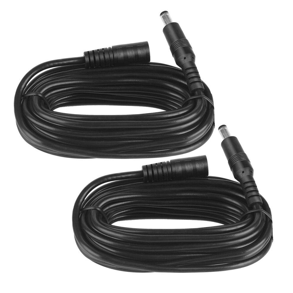 Photos - Cable (video, audio, USB) 2-Pack 5m DC Power Extension Cable, Plug 5.5mm x 2.1mm, Male to Female Plug, DC 5V 6V 9V 12V 24V for Security Cameras,DVR,Ro