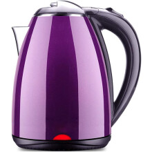 Fransande 2L Electric Kettle - Stainless Steel Water Boiler With Automatic Power Off, Insulated, Purple