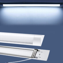 LED Batten Tube Light Ceiling Surface Mounted Super Ultra Bright 6500K Daylight White Linear Slimline Bar Hotel Warehouse Factory Garage Workshop