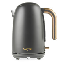 Salter EK6085CB Pebble Kettle ? 1.7 L Fast Boil Electric Tea Kettle, Removable Limescale Filter, Water Level Indicator, 360? Swivel Base, Viewing
