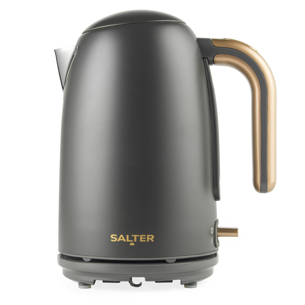 Salter EK6085CB Pebble Kettle ? 1.7 L Fast Boil Electric Tea Kettle, Removable Limescale Filter, Water Level Indicator, 360? Swivel Base, Viewing-image-OPC-PMHF625-NEW