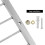 QWORK? Corner Shower Caddy - 304 Stainless Steel Shower Shelf, Rustproof Organiser 5