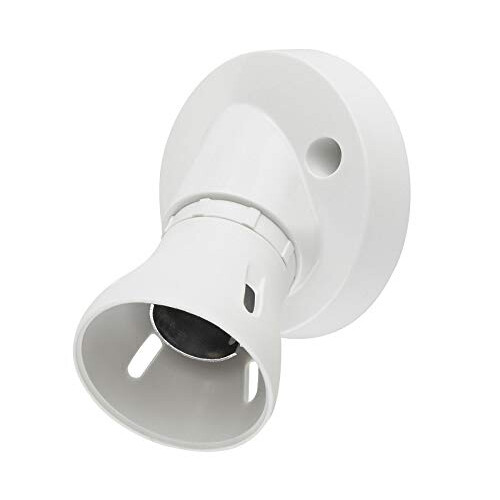 New Bayonet Batten White Ceiling Lamp Holder BC B22 Light Bulb Socket Lamp Fitting