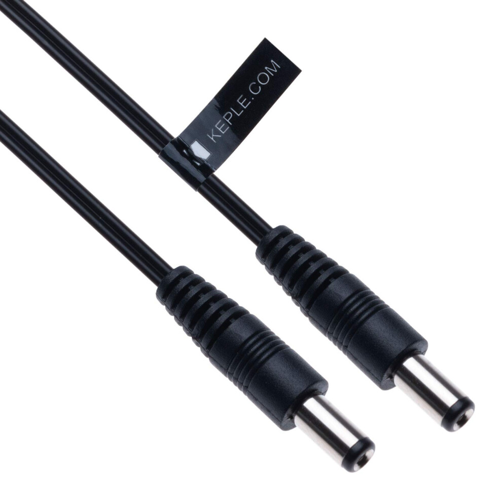 Keple Dc Power Extension Cable With 2.1Mm / 5.5Mm Male To Male Jack 5M / 16Ft Cctv Plug Connector Cord Adapter Compatible With Cctv Security Camera Ip 5056348897319