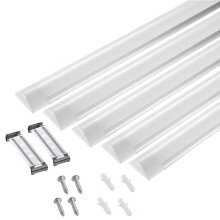 Manningham Lighting 20x 60w LED Batten Lights 6ft, 180cm, 6500k Daylight, IP20 LED Fluorescent Strip Light Fitting for Ceiling Home & Office, Workshop