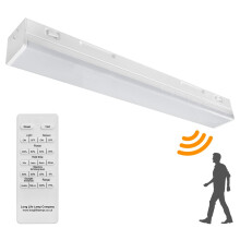 Long Life Lamp Company 20W LED Microwave Sensor Ceiling Batten Light Fitting 2 feet Remote Control Dimmable 6500k MSBL20