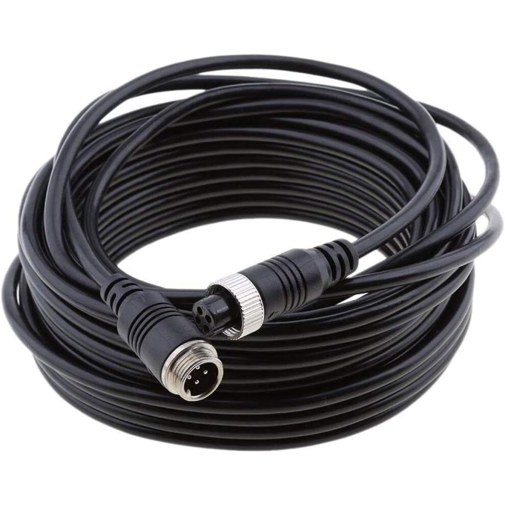 Multibao Car Video 4-Pin Aviation Extension Cable Waterproof Shockproof For Cctv Rearview Camera Truck Trailer Camper Bus Motorhome Vehicle Backup 5060879097872