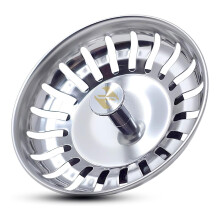 NAVZA Sink Strainer & kitchen sink plug, Stainless Steel Sink Plug Replacement, Hole Diameter 78mm, 80MM, 82MM, 84MM, Thicken for Food/Hair Catch, Pop