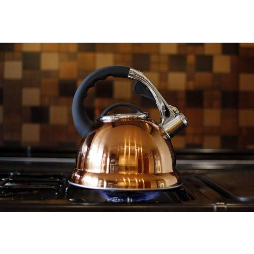 Stunning Copper Gold Colour Whistling Kettle 3.5L 2
