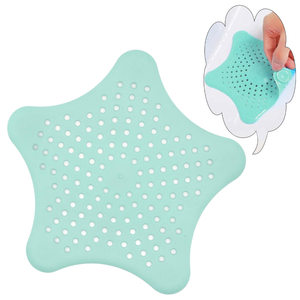 Light Green Silicone Drain Protector, Sink Strainer, Hair Catcher For Bathroom, Bathtub, Laundry, And Kitchen, Keeps Drains Clear & Prevents Clogs 7625933486856