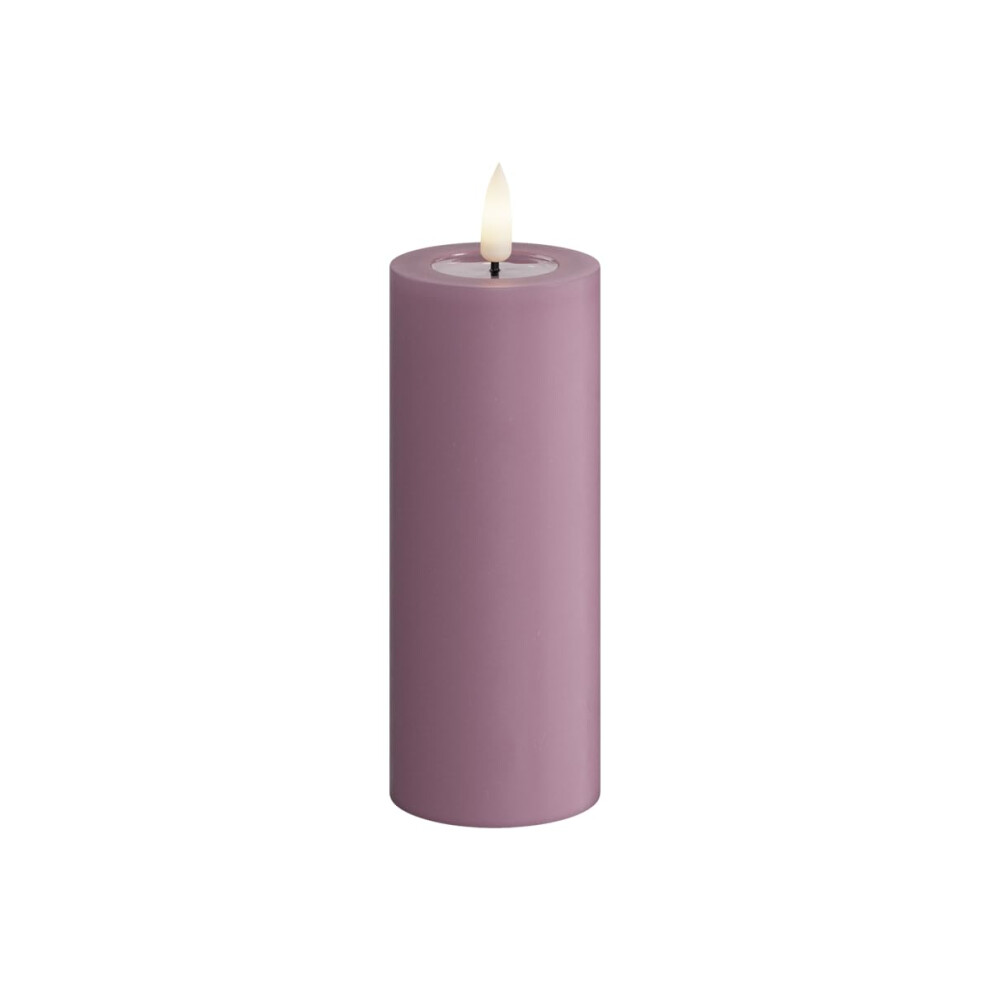 Deluxe Homeart Indoor Flameless LED Candle - Light Purple - with Real Flame? Technology - Battery Powered Candle (5 x 12.5 cm)-image-OPC-PMHF6TR-NEW