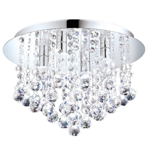 EGLO Eglo 94878 ALMONTE Ceiling Light in Crystal and Chrome