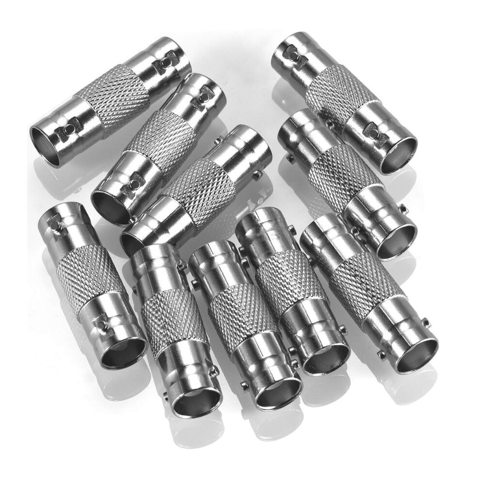 Warmstor 20 Pack Bnc Female To Bnc Female Cctv Security Camera Adapter Coupler Straight Extender Connector 6932160412710