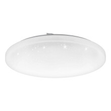 EGLO Wall/Ceiling Light, Alloy Steel Plastic with Crystal Effect, 33.5 W, White