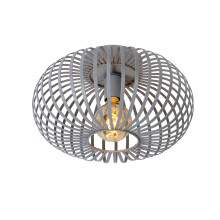 LUCIDE Manuela - Flush Ceiling Light - ? 39,5 cm - 1xE27 - Grey