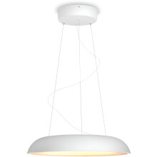 Philips Hue Amaze White and Colour Ambiance Ceiling Pendant Smart Light [White] Suitable for Kitchen and Dining, with Bluetooth, Works with Alexa,