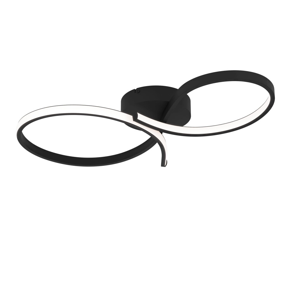 EGLO Serpins Pendant Light - Black Aluminium and Steel - Modern Style - Image 3