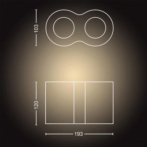 Philips Pillar 2-light spot bar 2