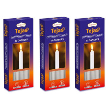 Shubhkart Tejas 6-Inch Unscented Taper Candles Bulk 30 Pack Ivory Premium Quality Smokeless Dripless Taper Candlesticks - Great for Home D?cor,