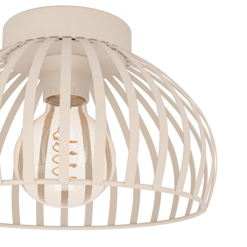 EGLO Eglo Mogano 3 Sandy Steel Minimalist, Caged Style Ceiling Light 2