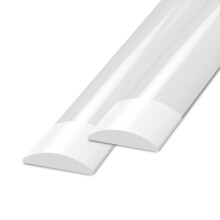Ledvion - 5X LED Batten T8 Tube 60cm (15W, 4000K, 2400 lumens), Integrated LED, Cool White, Bright Light, Ceiling Light