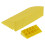 Plastic Curb Ramp Portable Lightweight Threshold Ramp for Driveway Loading Dock Step Car Yellow 3